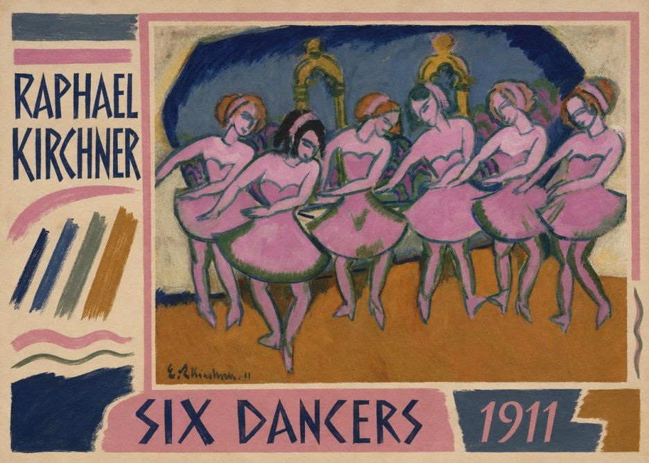 Raphael Kirchner Six Dancers No1 - Plakát