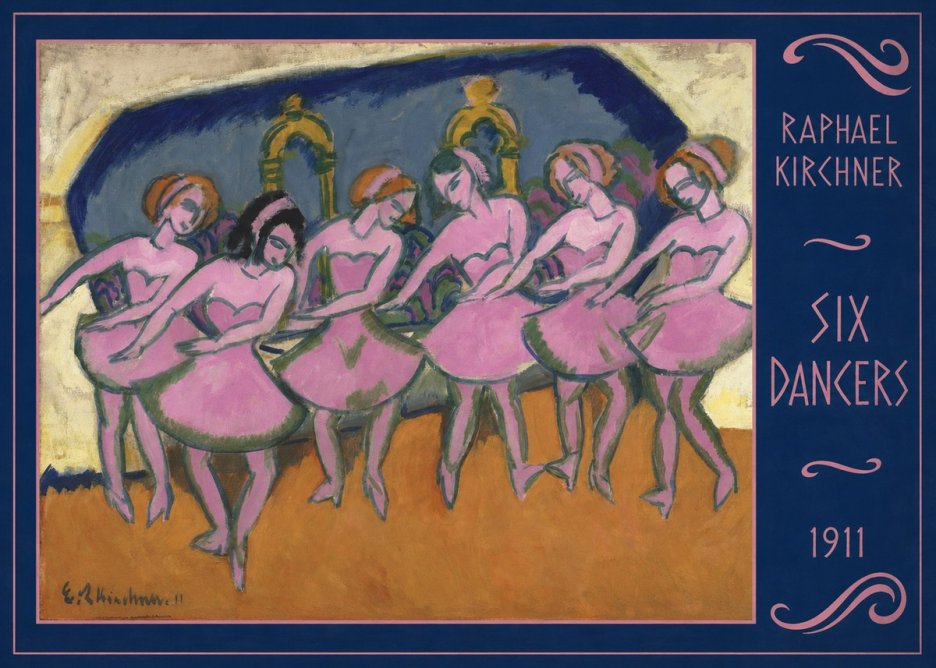 Raphael Kirchner Six Dancers No2 - Plakát
