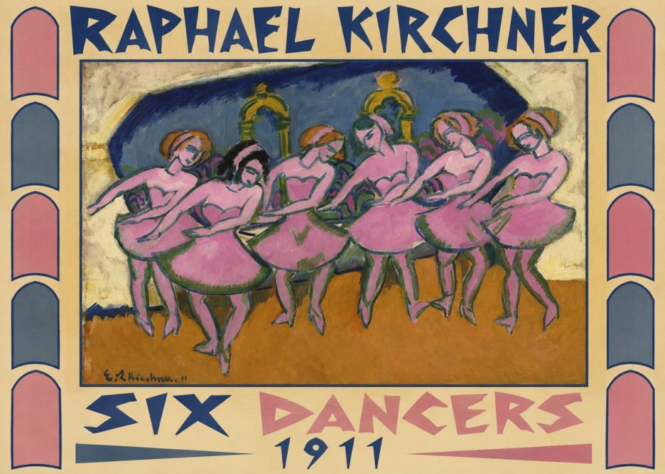 Raphael Kirchner Six Dancers No6 - Plakát