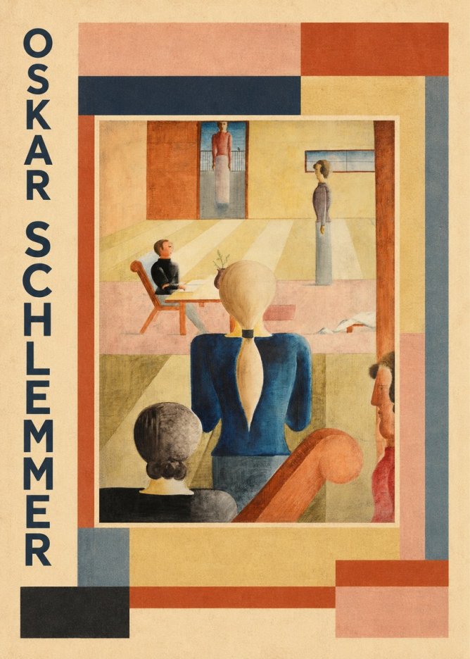 Oskar Schlemmer Composition with Figures No2 - Plakát
