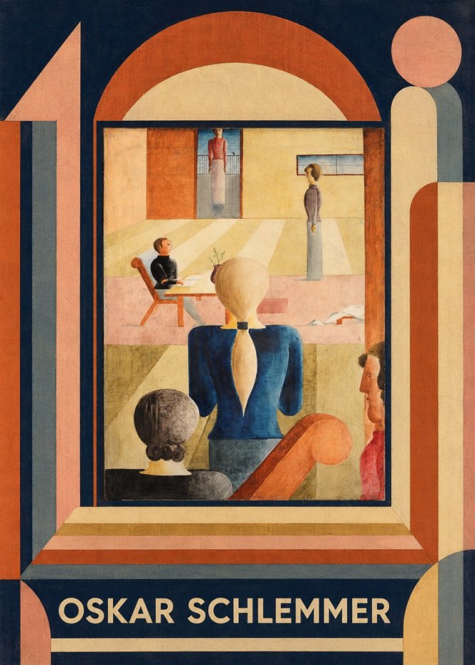 Oskar Schlemmer Composition with Figures No5 - Plakát