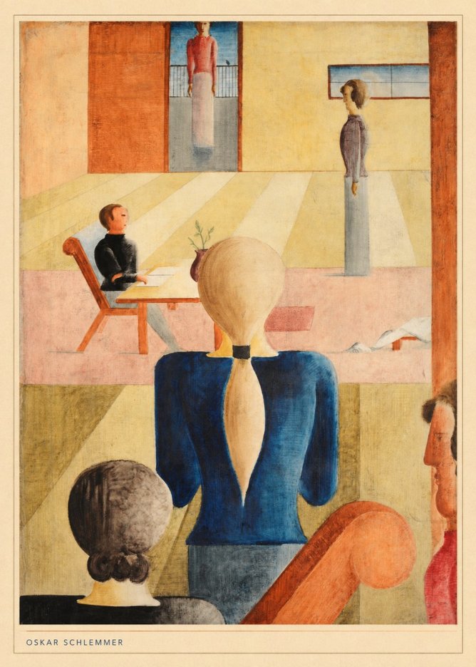 Oskar Schlemmer Composition with Figures No6 - Plakát