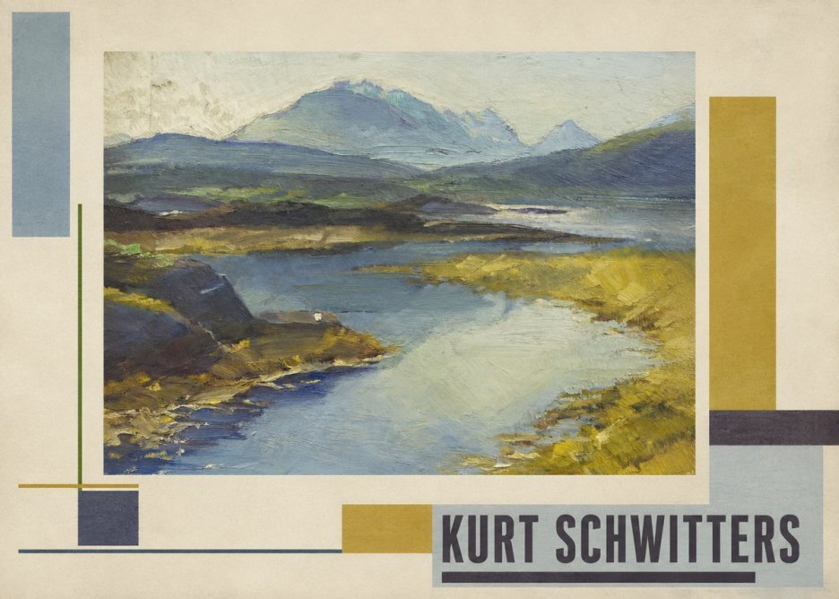 Kurt Schwitters Landschaft No3 - Plakát
