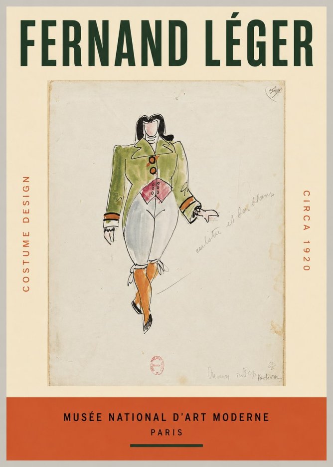 Fernand Léger Costume Design II No2 - Plakát