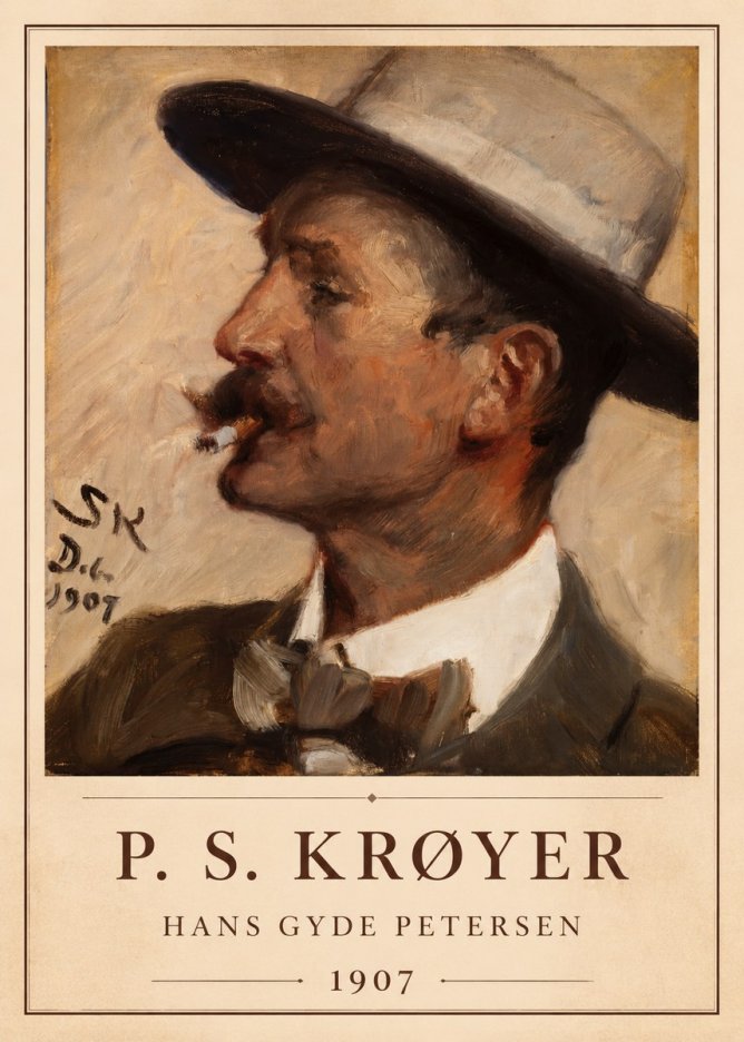 P.S. Krøyer Hans Gyde Petersen No1 - Plakát