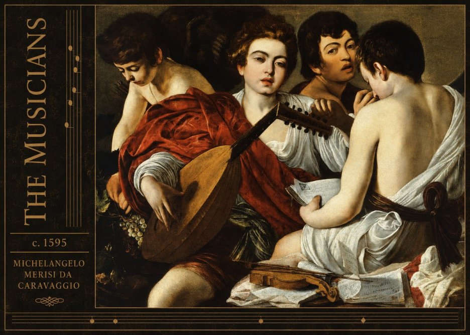 Michelangelo Merisi da Caravaggio The Musicians I No2 - Plakát