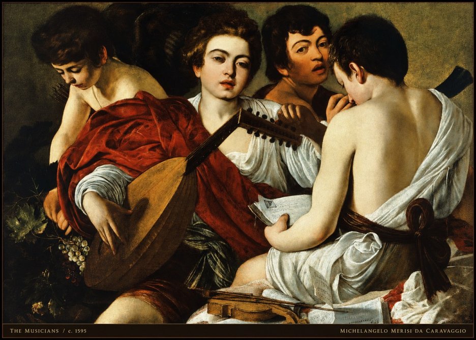 Michelangelo Merisi da Caravaggio The Musicians I No5 - Plakát