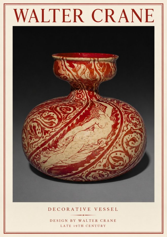 Walter Crane Decorative Vessel No1 - Plakát