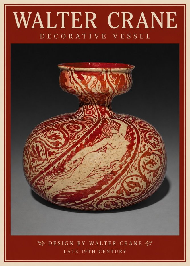 Walter Crane Decorative Vessel No2 - Plakát