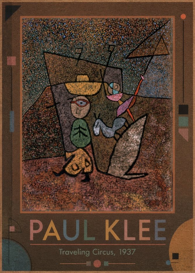 Paul Klee Traveling Circus, 1937 No1 - Plakát