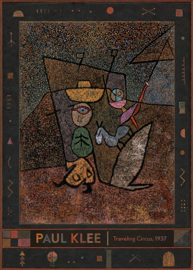 Paul Klee Traveling Circus, 1937 No3 - Plakát