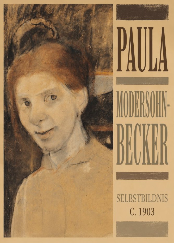 Paula Modersohn-Becker Selbstbildnis No4 - Plakát