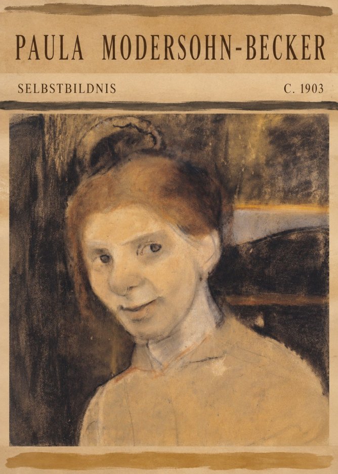 Paula Modersohn-Becker Selbstbildnis No5 - Plakát