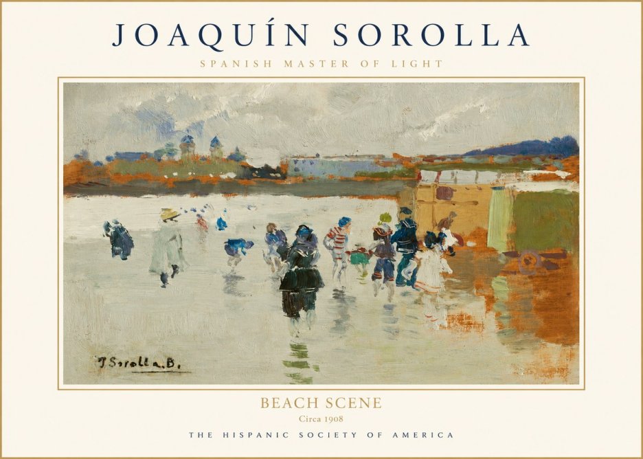 Sorolla Beach Scene No1 - Plakát