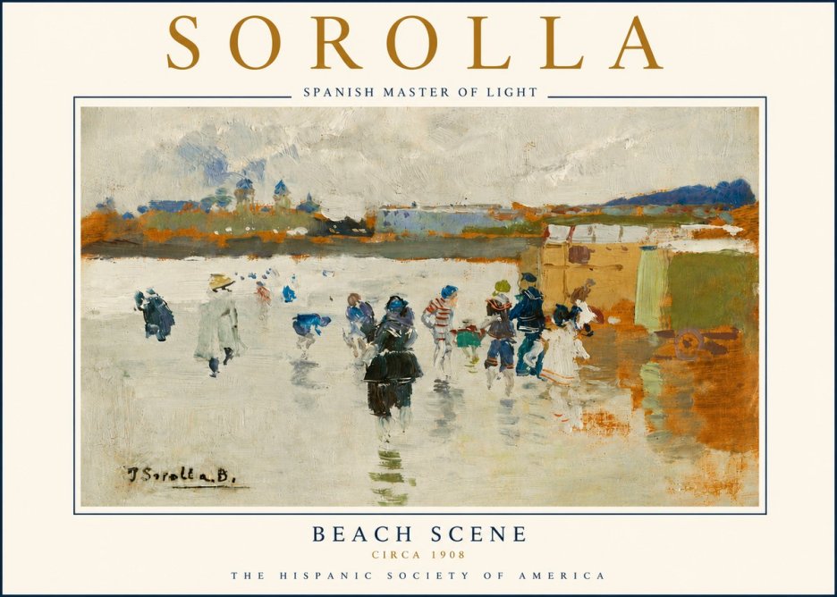 Sorolla Beach Scene No5 - Plakát