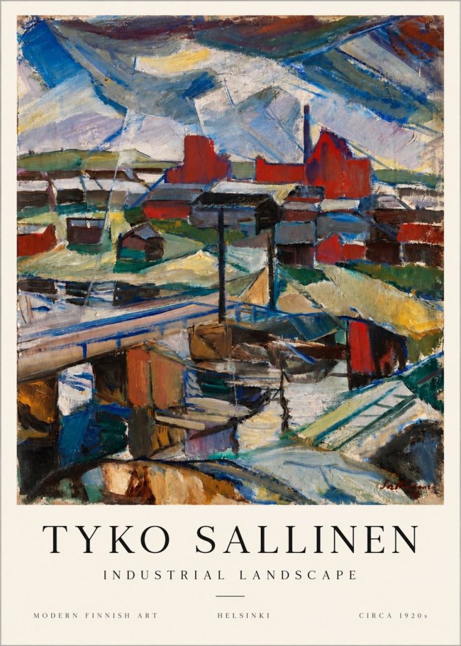 Tyko Sallinen Industrial Landscape No1 - Plakát