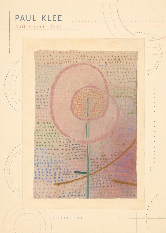 Paul Klee Aufblühend No3 - Plakát