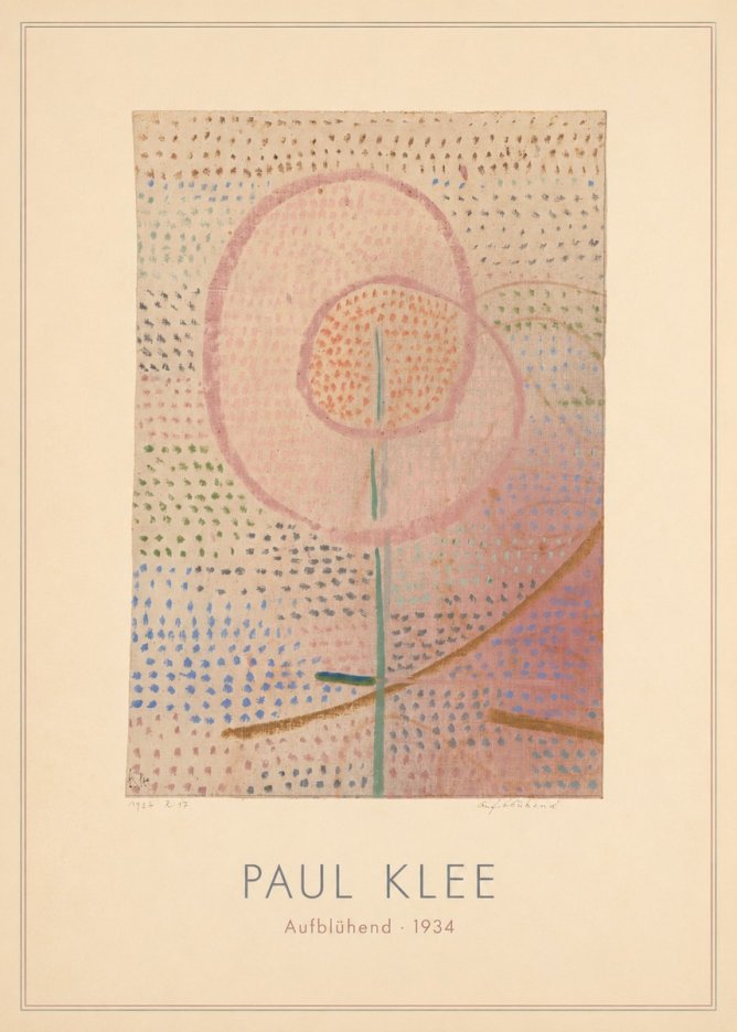 Paul Klee Aufblühend No4 - Plakát
