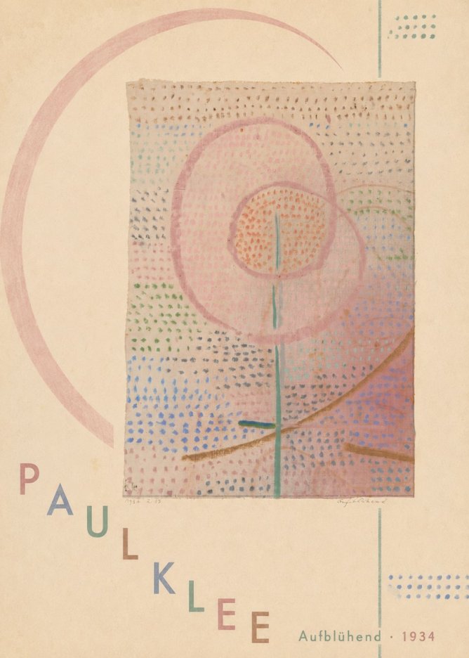 Paul Klee Aufblühend No6 - Plakát