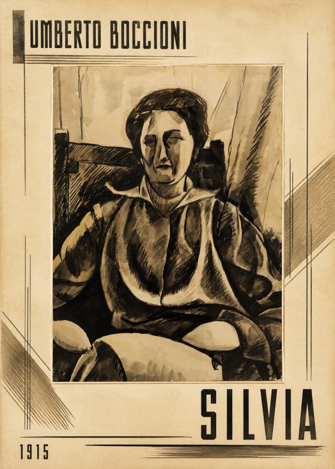 Umberto Boccioni Silvia No1 - Plakát