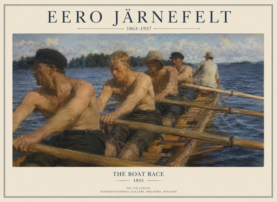 Eero Järnefelt The Boat Race No1 - Plakát