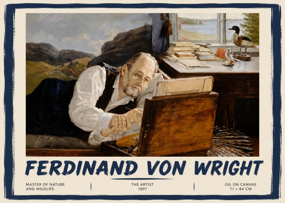Ferdinand von Wright The Artist No4 - Plakát