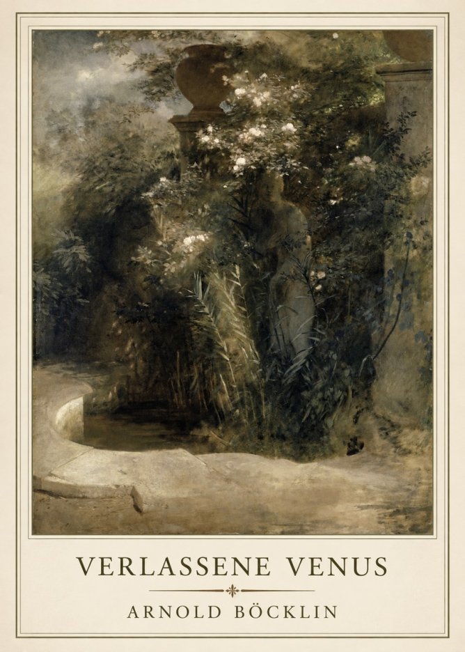Arnold Böcklin Verlassene Venus No1 - Plakát