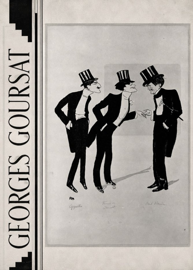 Georges Goursat Capiello, Francis De Croisset, Paul Hervieu No2 - Plakát