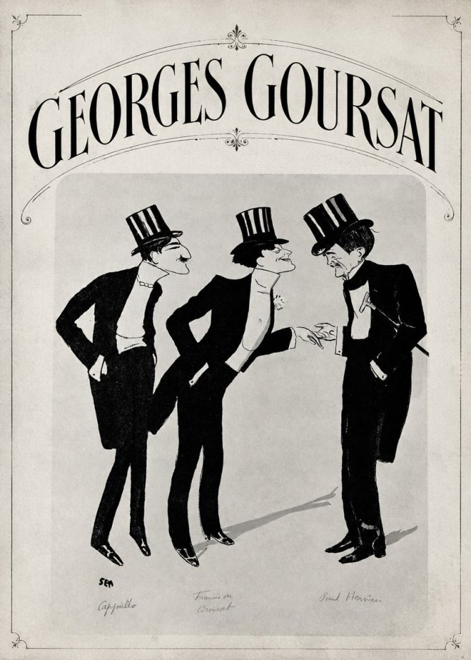 Georges Goursat Capiello, Francis De Croisset, Paul Hervieu No3 - Plakát