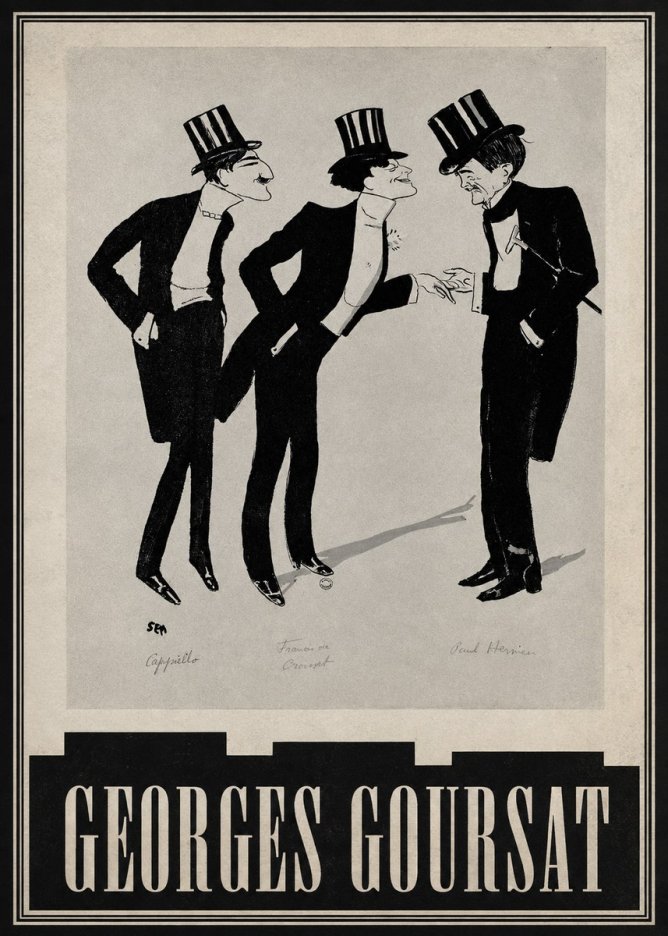 Georges Goursat Capiello, Francis De Croisset, Paul Hervieu No5 - Plakát