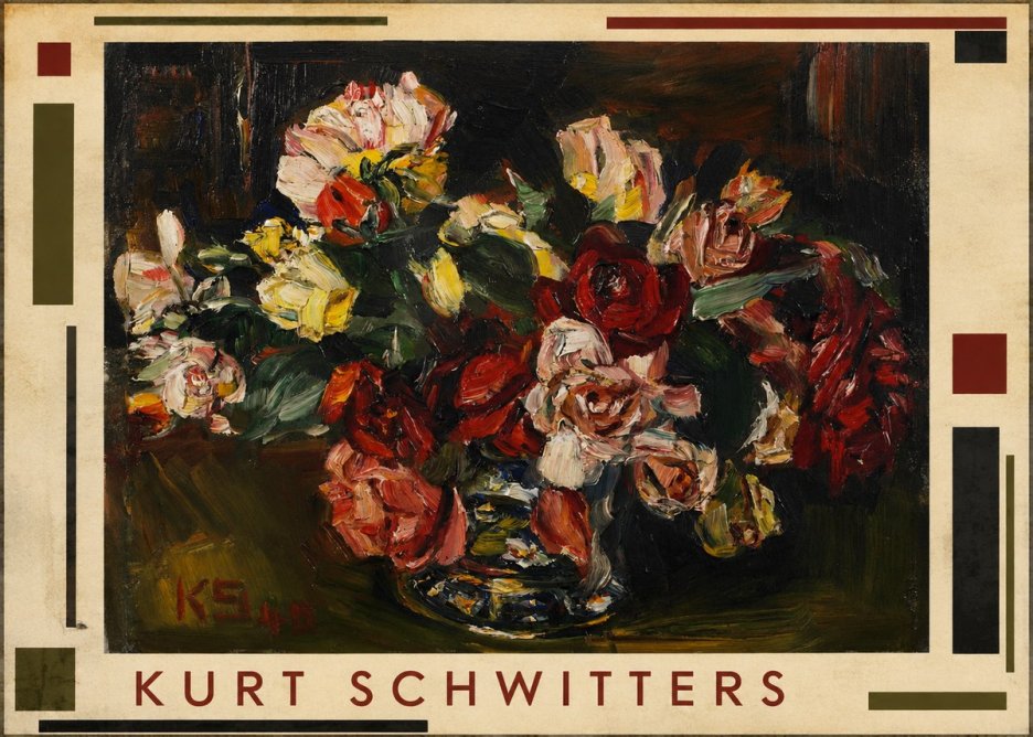 Kurt Schwitters Flower Still Life No1 - Plakát