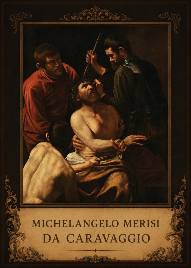 Michelangelo Merisi da Caravaggio Christ Crowned with Thorns No3 - Plakát