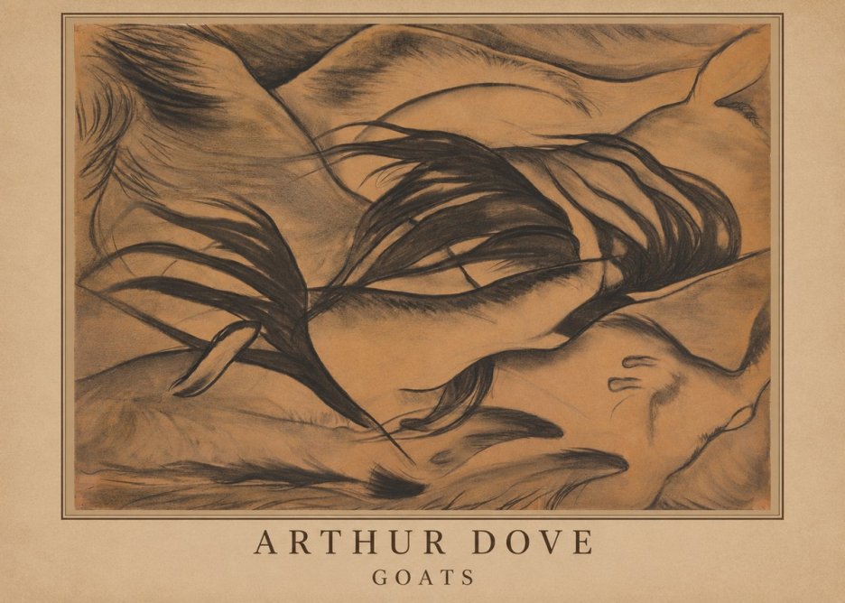 Arthur Dove Goats No3 - Plakát