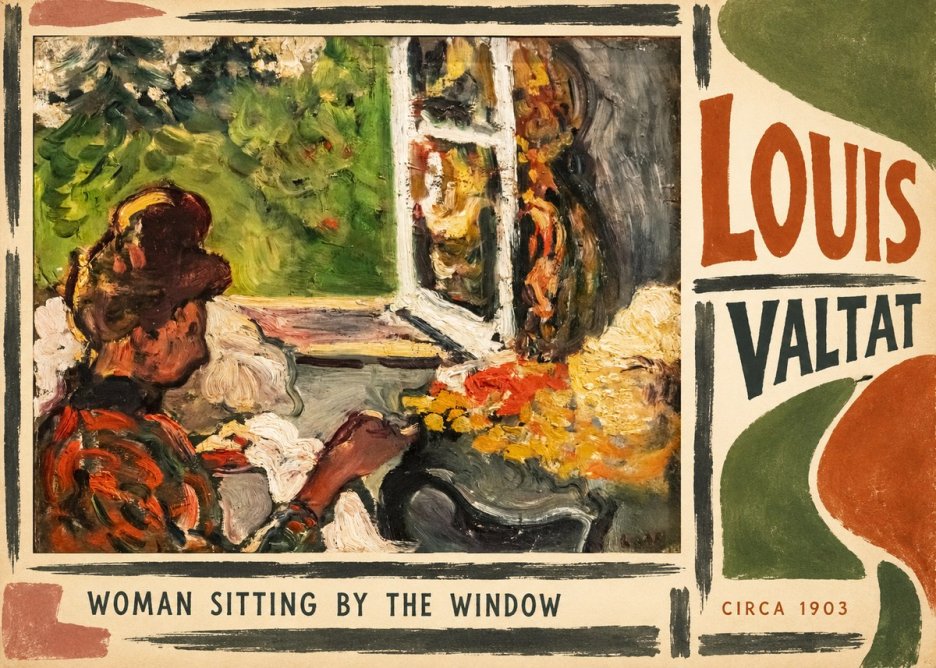 Louis Valtat Woman Sitting by the Window No6 - Plakát