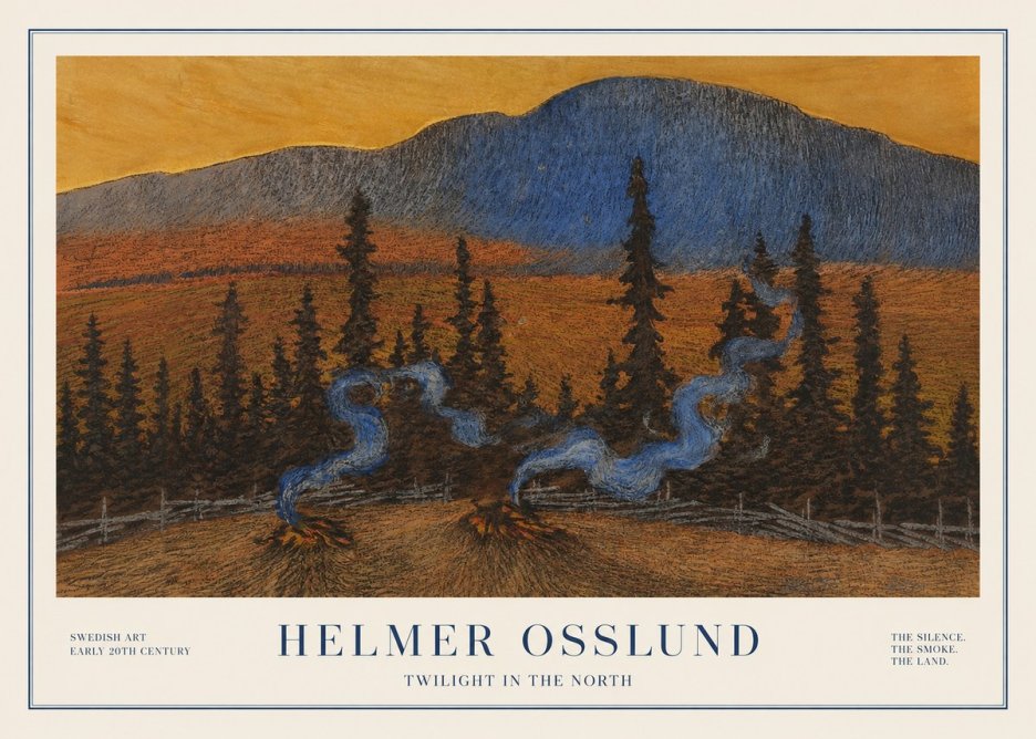 Helmer Osslund Twilight in the North No1 - Plakát