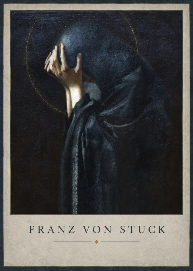 Franz von Stuck The Mourner No2 - Plakát