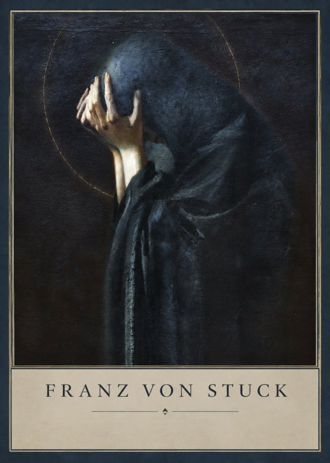 Franz von Stuck The Mourner No3 - Plakát
