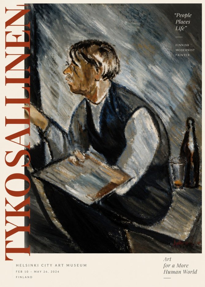 Tyko Sallinen The Artist at Work No6 - Plakát
