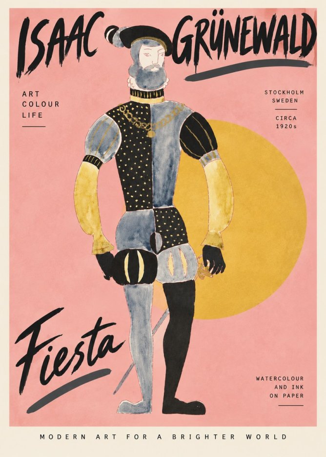 Isaac Grünewald Fiesta No4 - Plakát