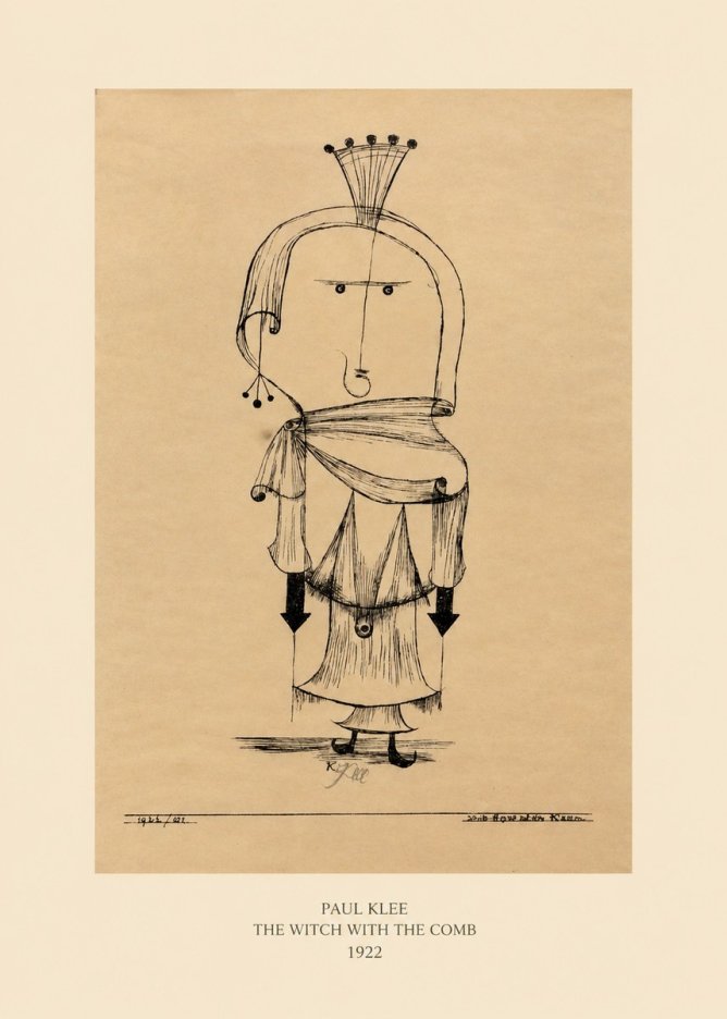 Paul Klee The Witch with the Comb No5 - Plakát