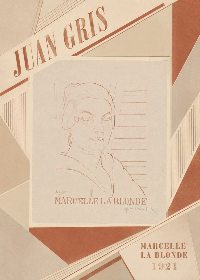 Juan Gris Marcelle La Blonde No4 - Plakát