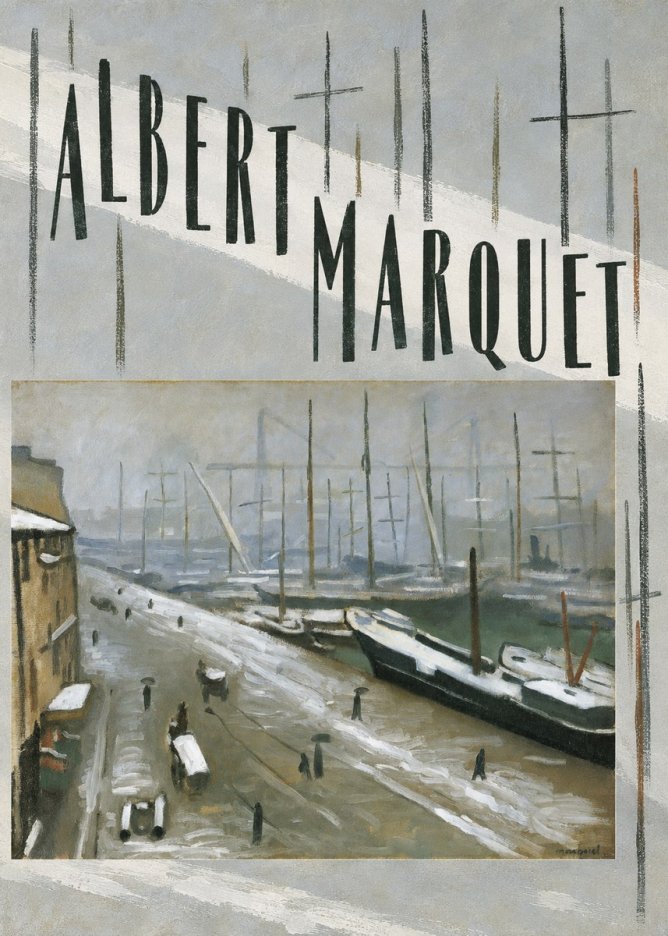 Albert Marquet Le Havre, Le Bassin Sous La Neige No6 - Plakát