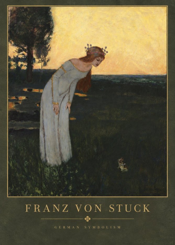 Franz von Stuck Princess and Frog No3 - Plakát