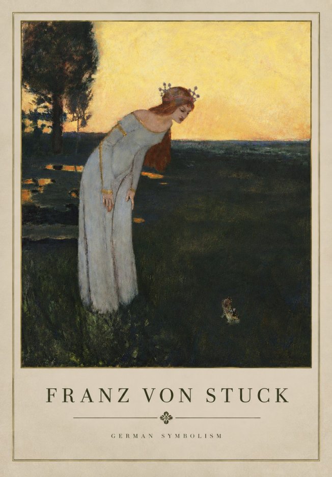 Franz von Stuck Princess and Frog No5 - Plakát