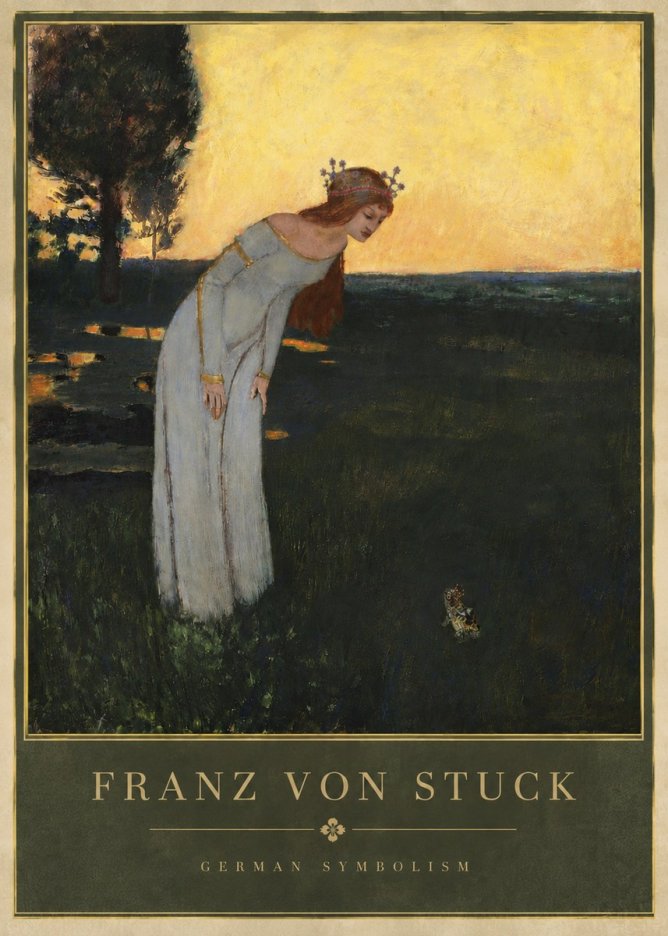 Franz von Stuck Princess and Frog No6 - Plakát