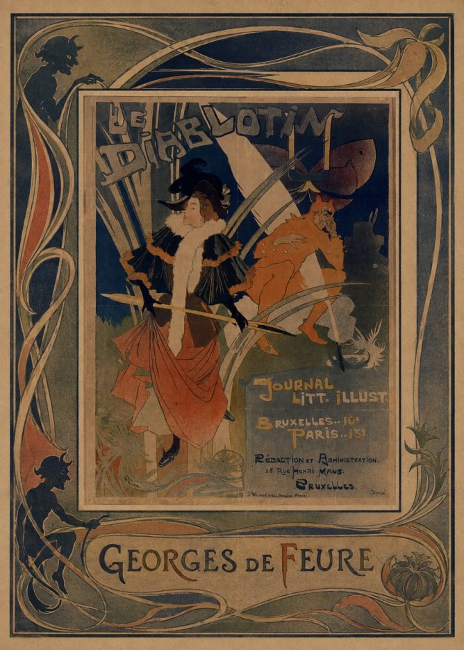 Georges de Feure Le Diablotin III No1 - Plakát