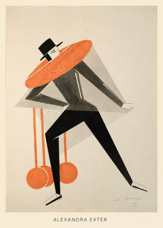Alexandra Exter Constructivist Figure No6 - Plakát