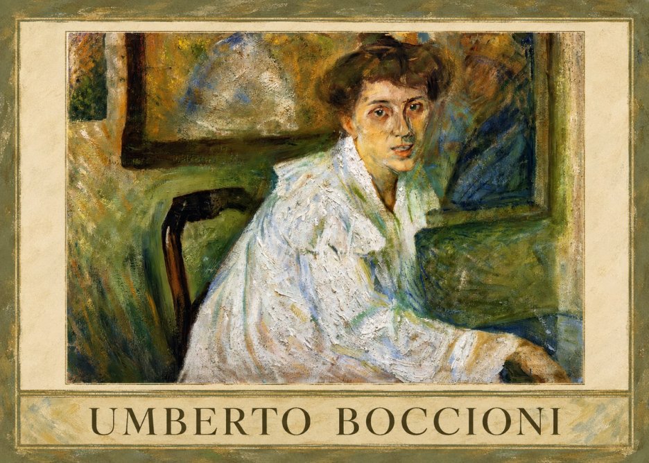 Umberto Boccioni Portrait of the Artist's Mother No1 - Plakát