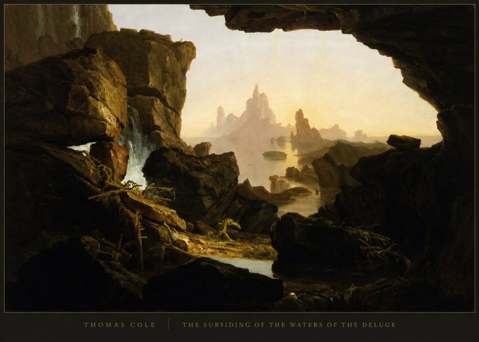 Thomas Cole The Subsiding of the Waters of the Deluge I No4 - Plakát