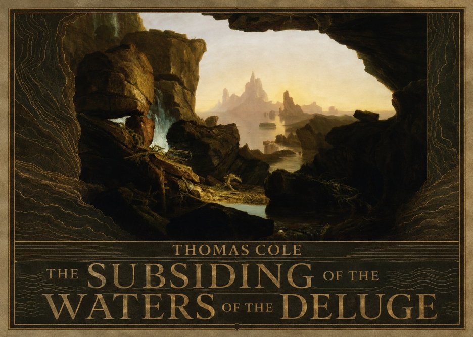 Thomas Cole The Subsiding of the Waters of the Deluge I No5 - Plakát